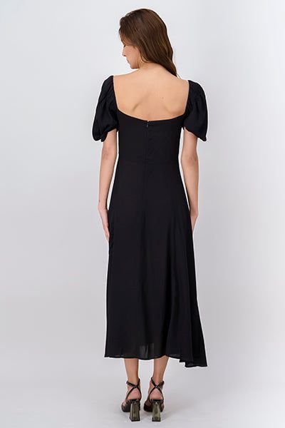 Vestido midi manga abullonada abertura sold by Shasa product image thumbnail 5