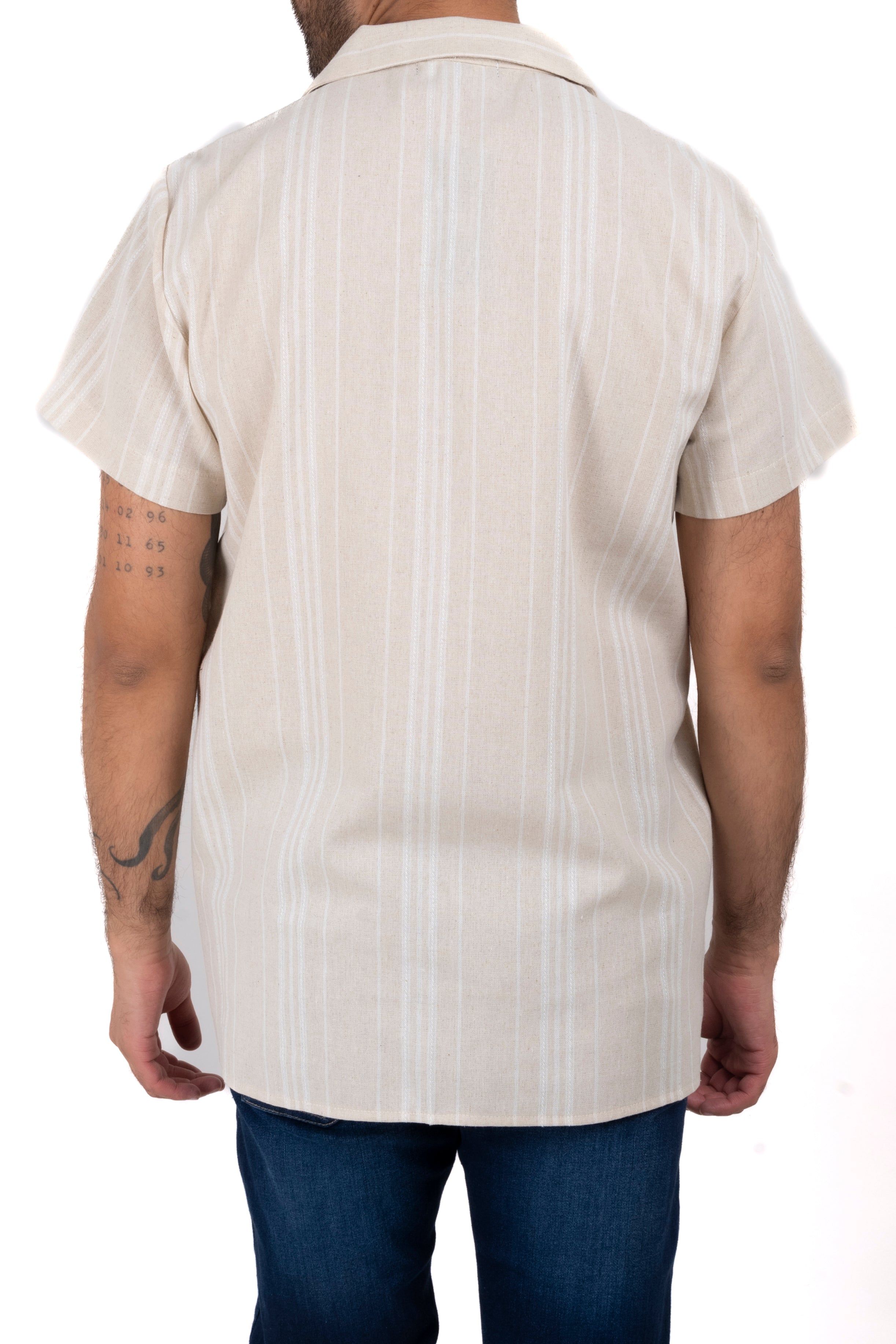 Camisa manga corta tipo lino rayas sold by Shasa product image thumbnail 3