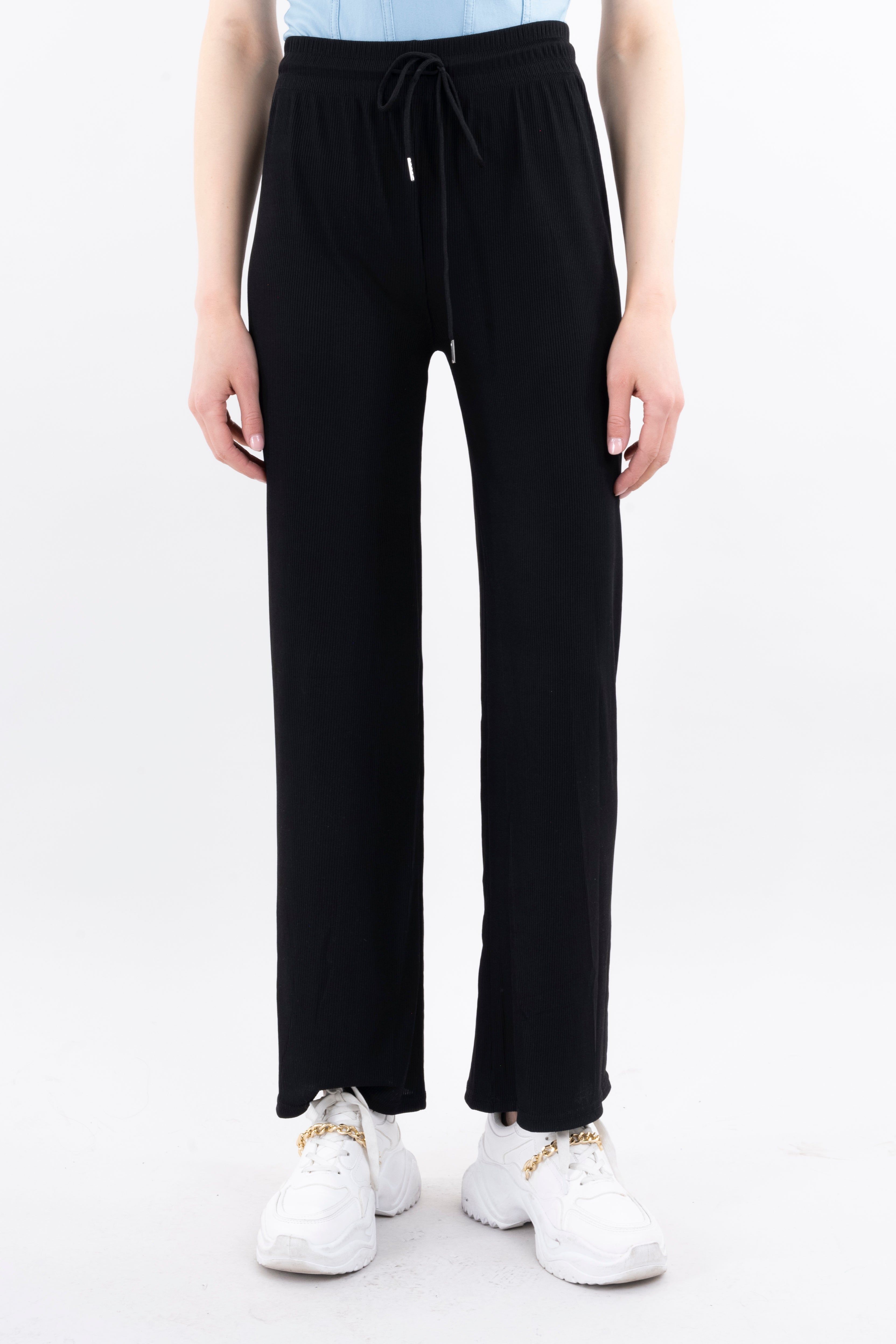 Pantalon rib wide leg sold by Shasa