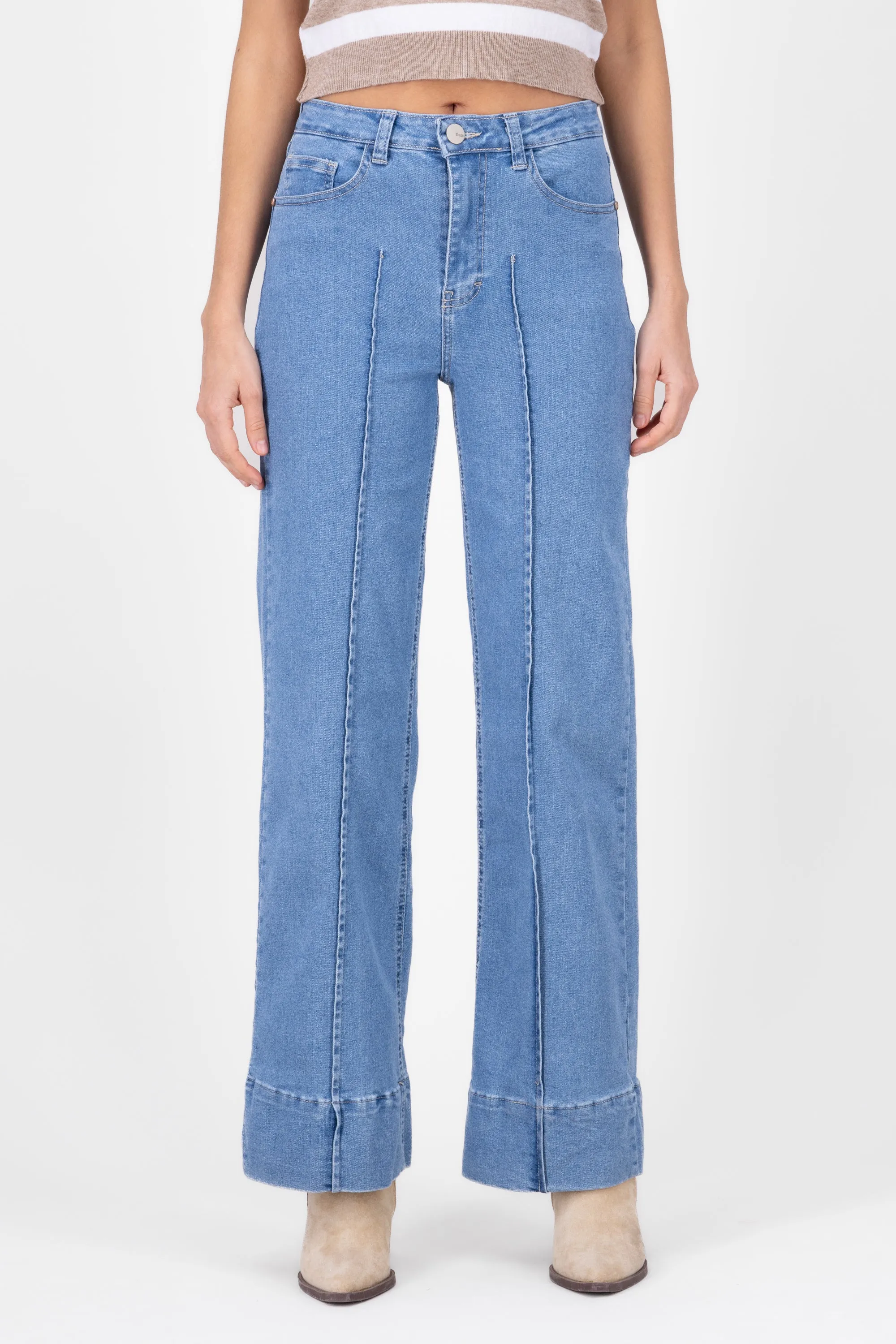 Jeans wide leg pinzas sold by Shasa product image thumbnail 2
