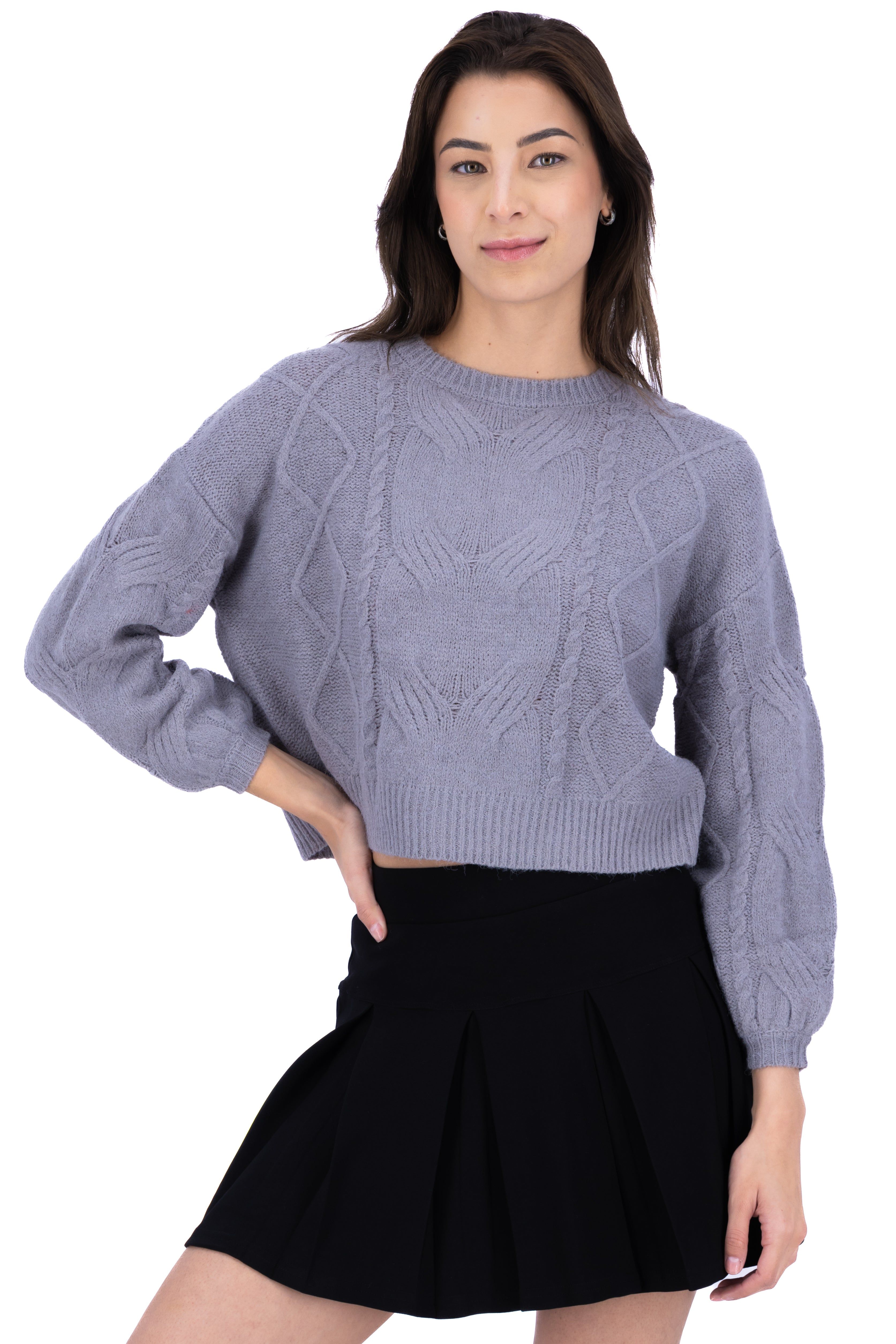 Suéter tejido manga abullonada sold by Shasa