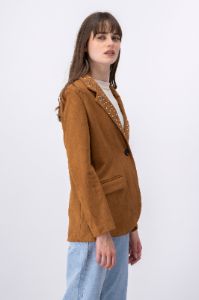 Blazer boton detalle brillos solapa sold by Shasa