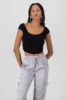 Top cuello redondo rib sold by Shasa