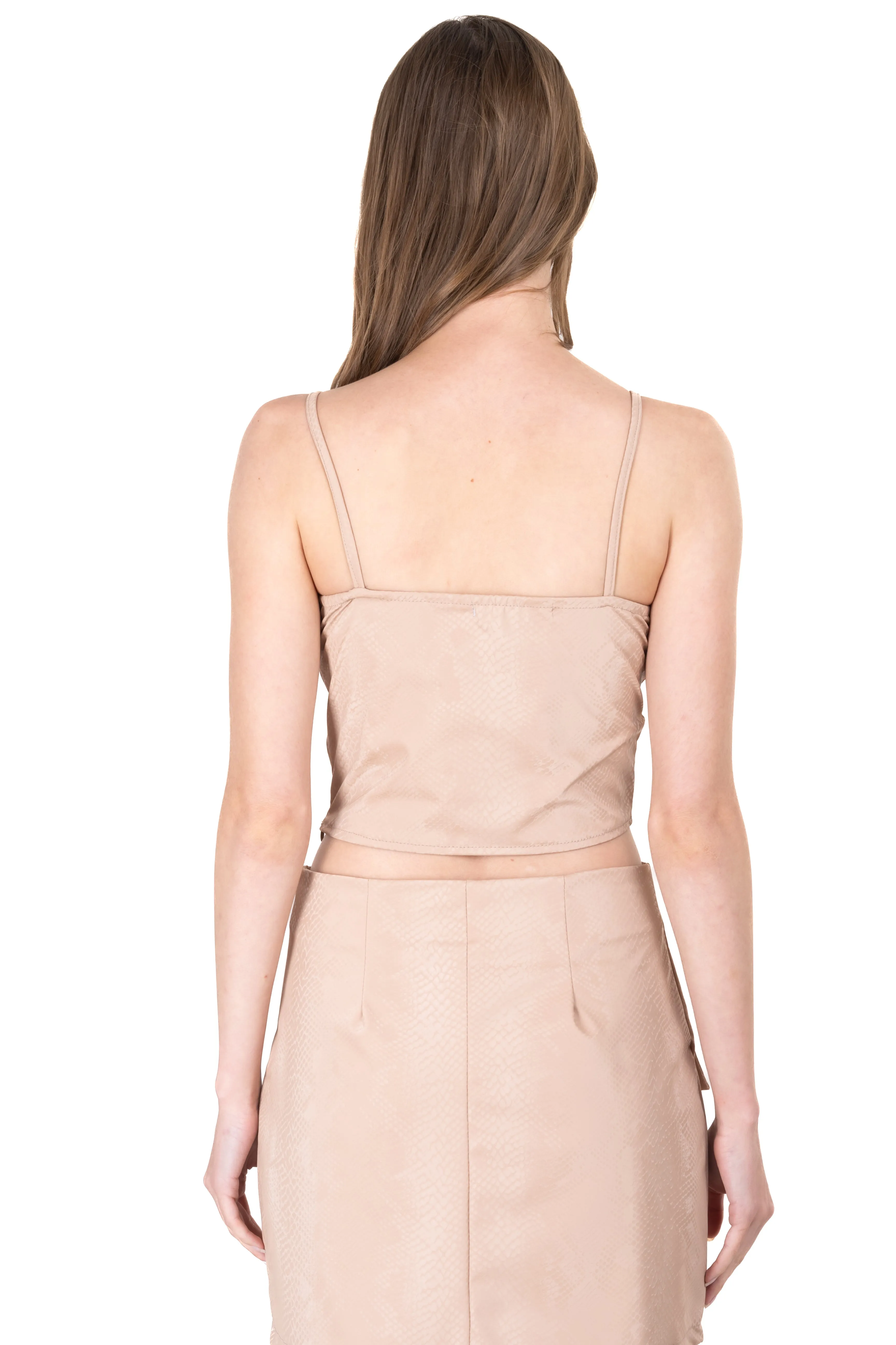 Top bustier efecto piel tirantes sold by Shasa product image thumbnail 4