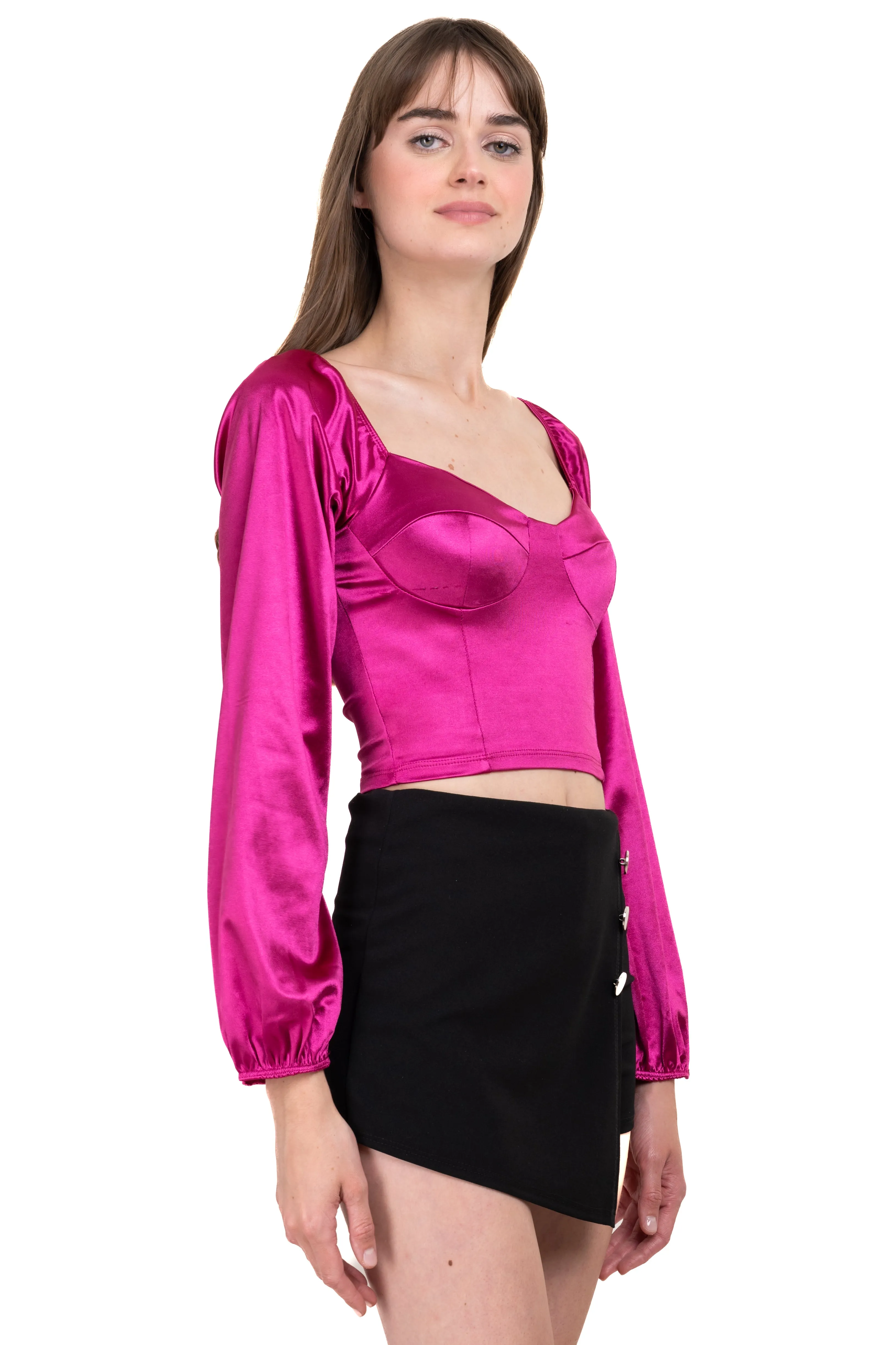 Blusa satín manga larga sold by Shasa product image thumbnail 3