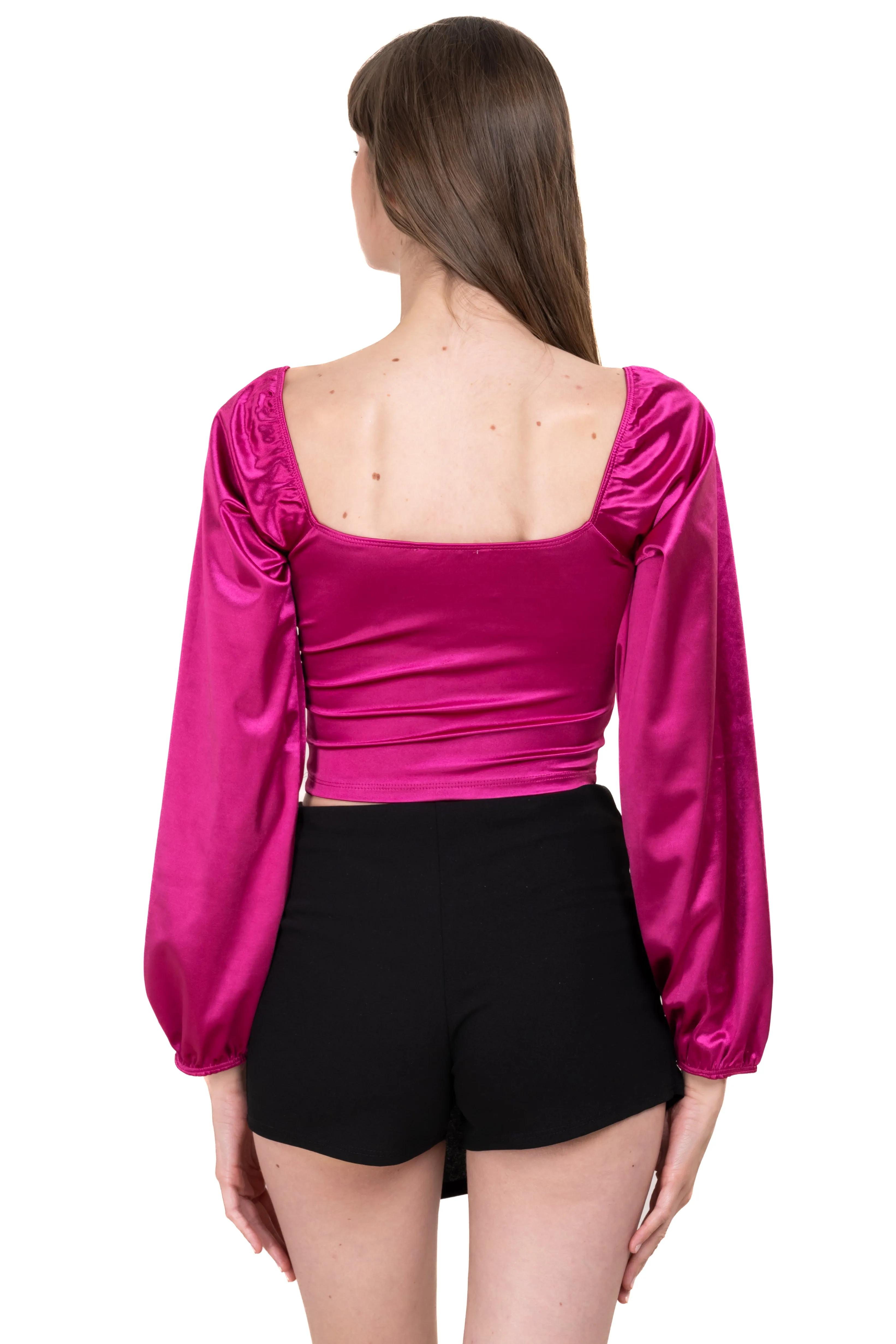 Blusa satín manga larga sold by Shasa product image thumbnail 4