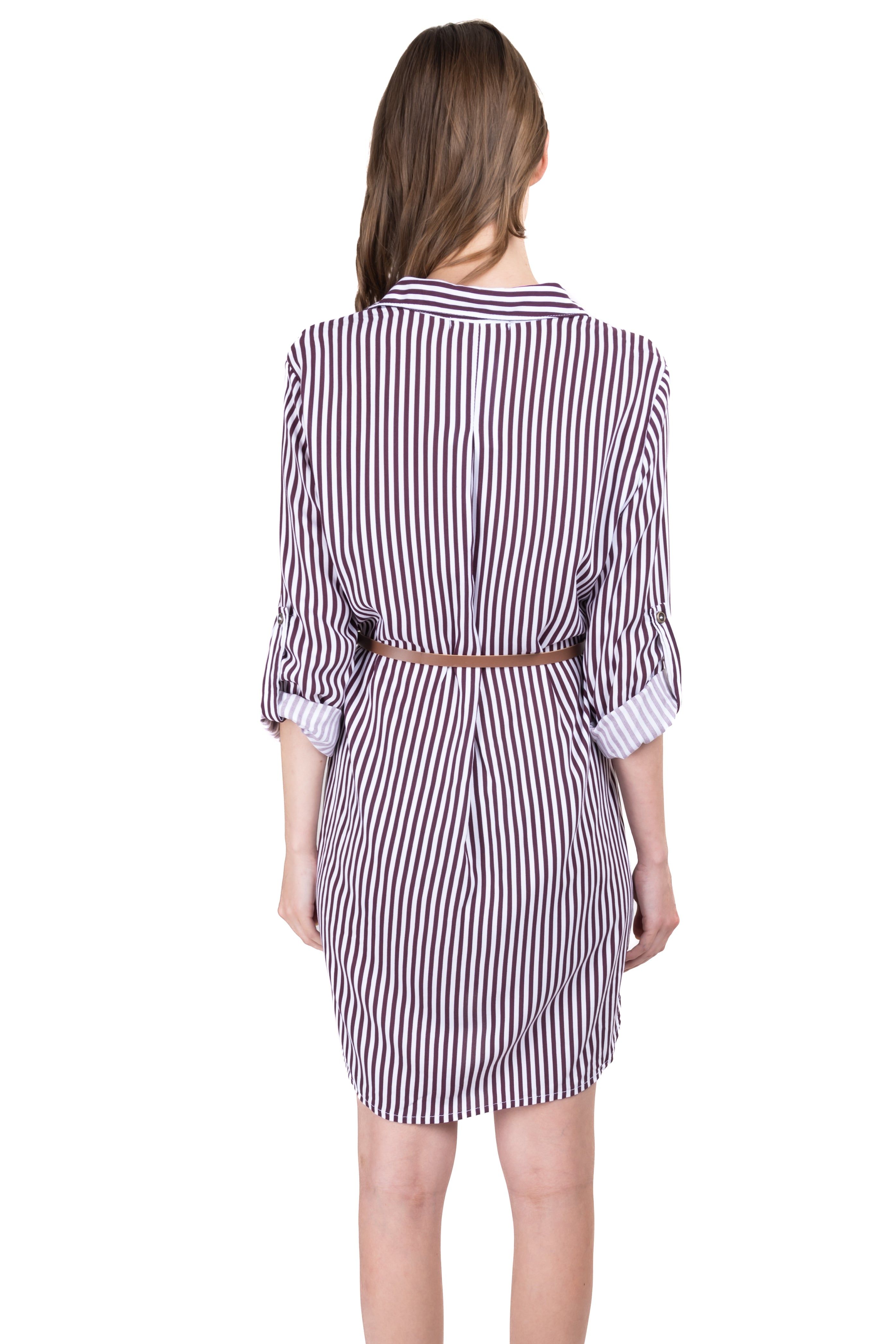 Vestido mini camisero estampado rayas sold by Shasa product image thumbnail 4