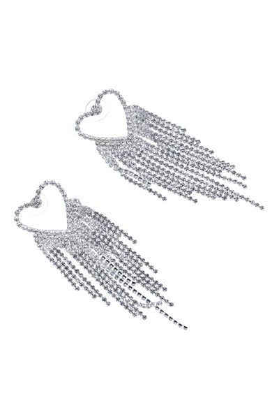 Aretes corazón colgantes brillos sold by Shasa product image thumbnail 2