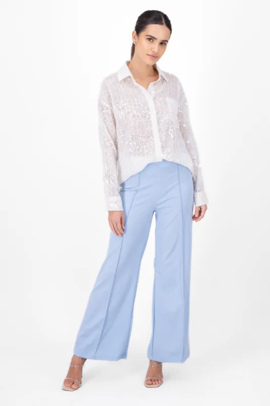 Pantalón Amplio Costura Frontal sold by Shasa
