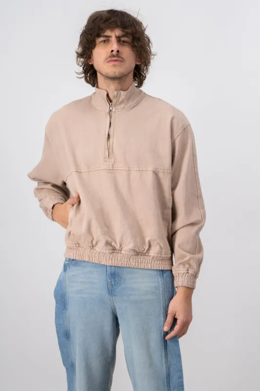 Denim Hoodie Sin Gorro sold by Shasa