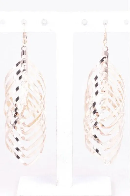 Aretes colgantes twist múltiple sold by Shasa