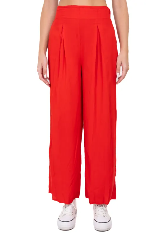 Pantalón culotte cintura alta pinzas sold by Shasa