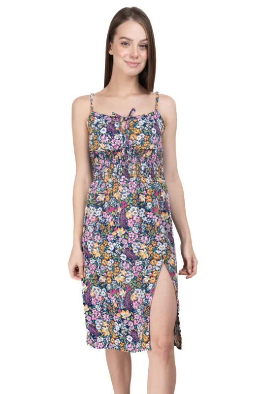 Vestido midi estampado flores sold by Shasa