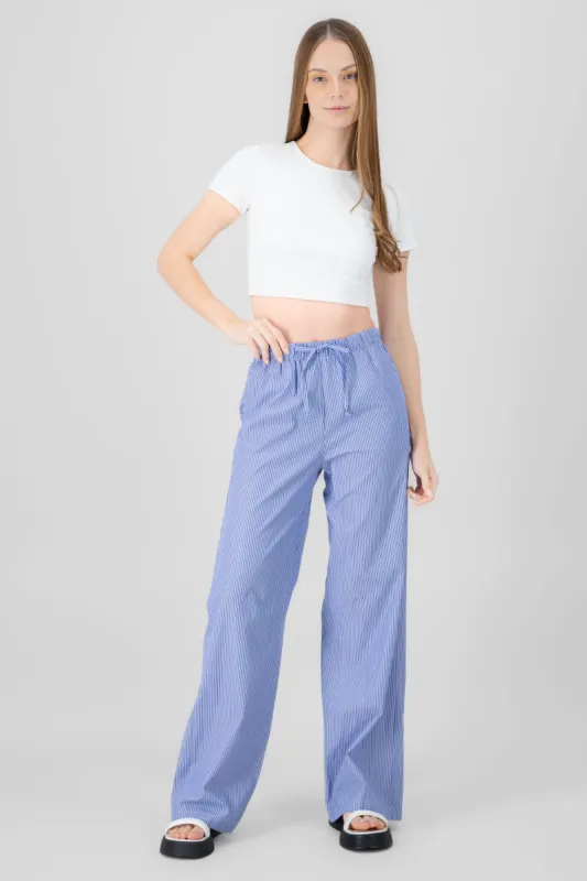 Pantalon amplio rayas con jareta Hypsters sold by Shasa