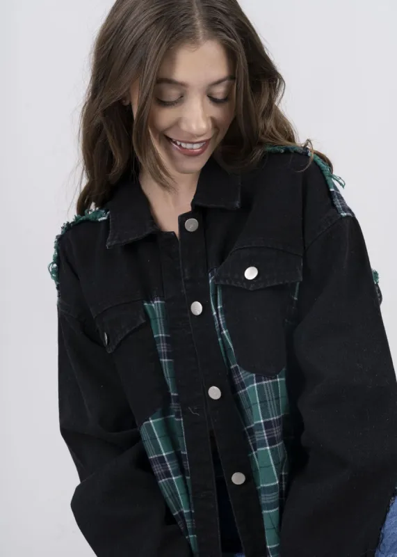 Shacket cuadros lisa sold by Shasa