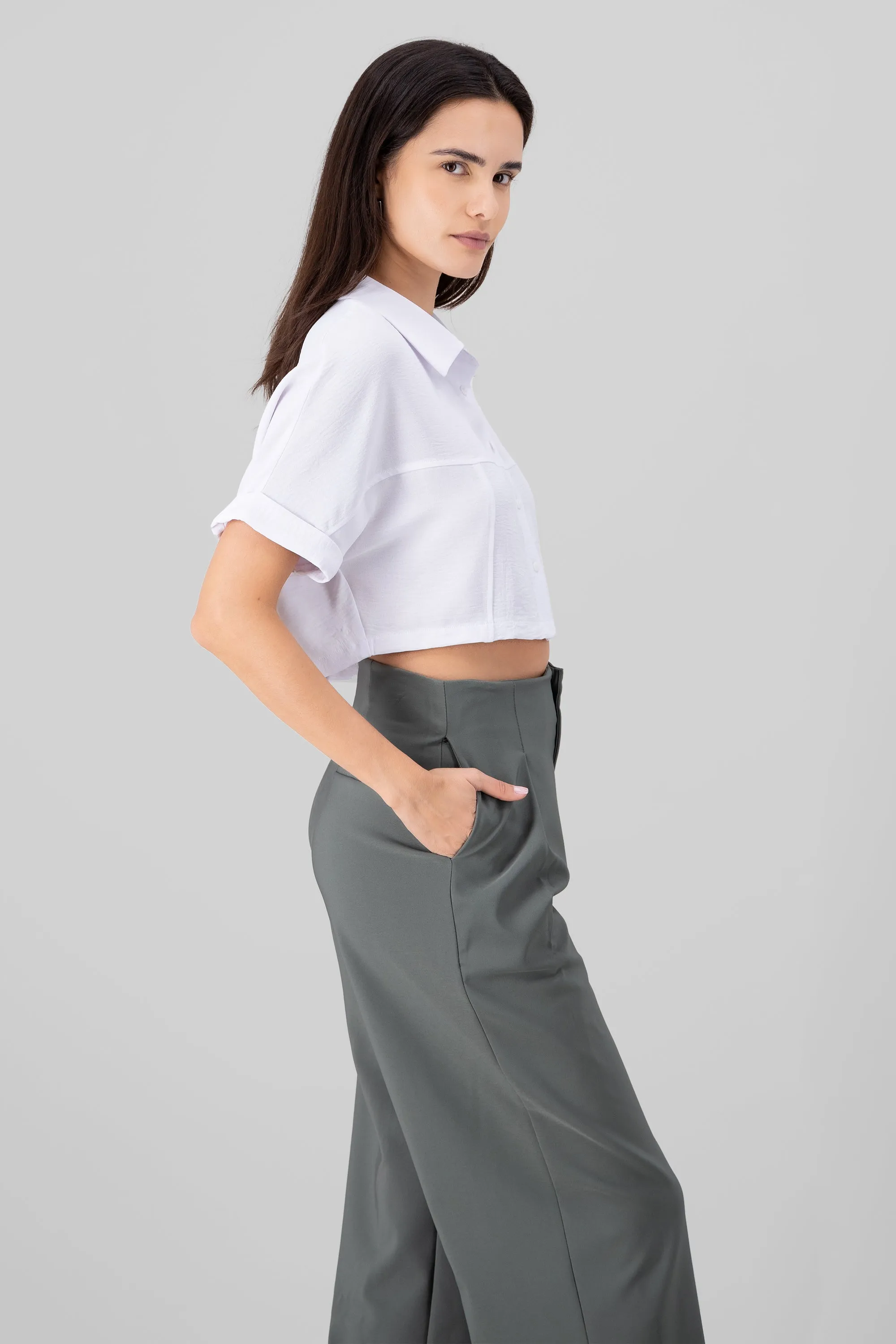Camisa crop textura sold by Shasa product image thumbnail 3