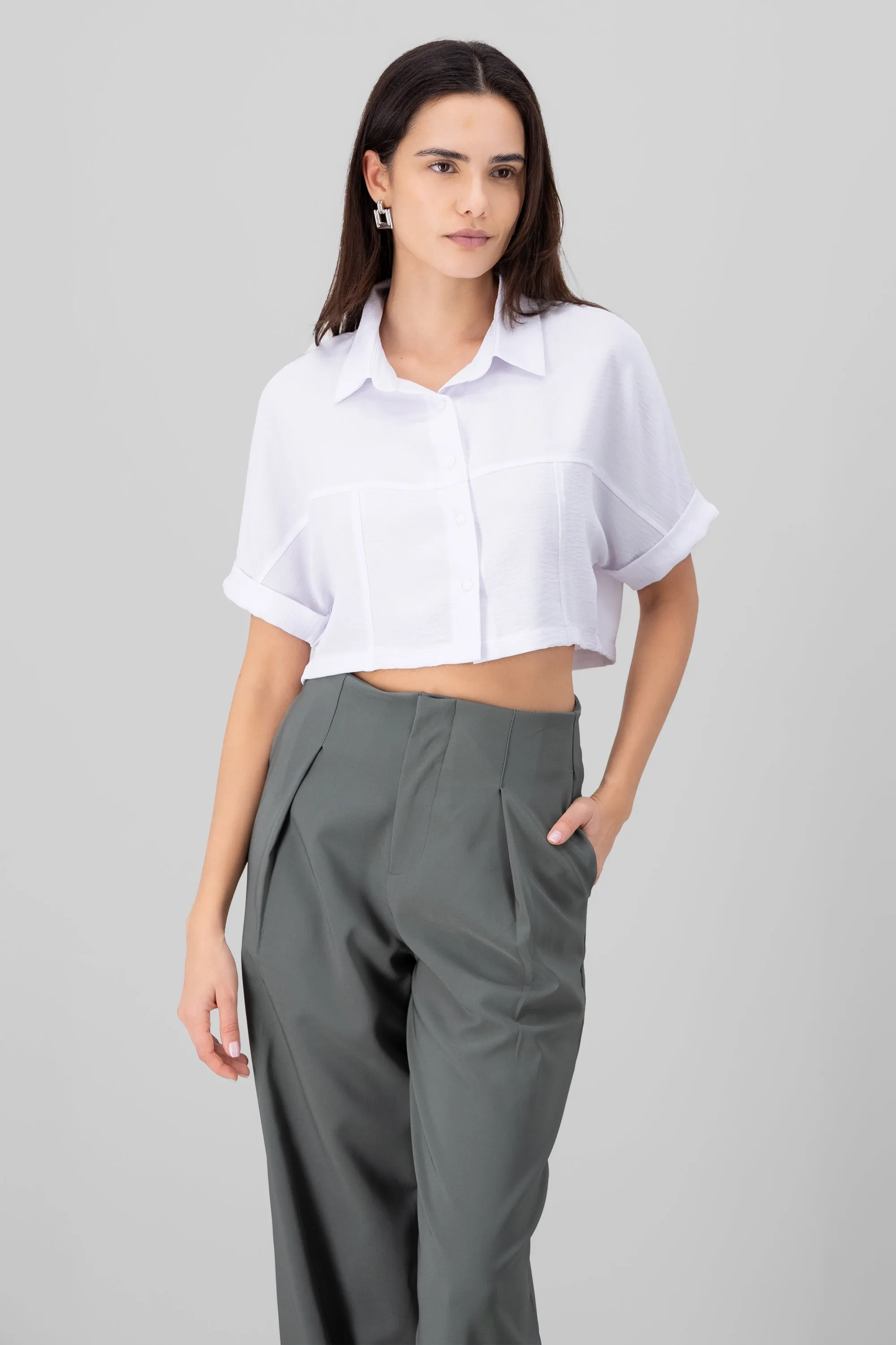 Camisa crop textura sold by Shasa product image thumbnail 2