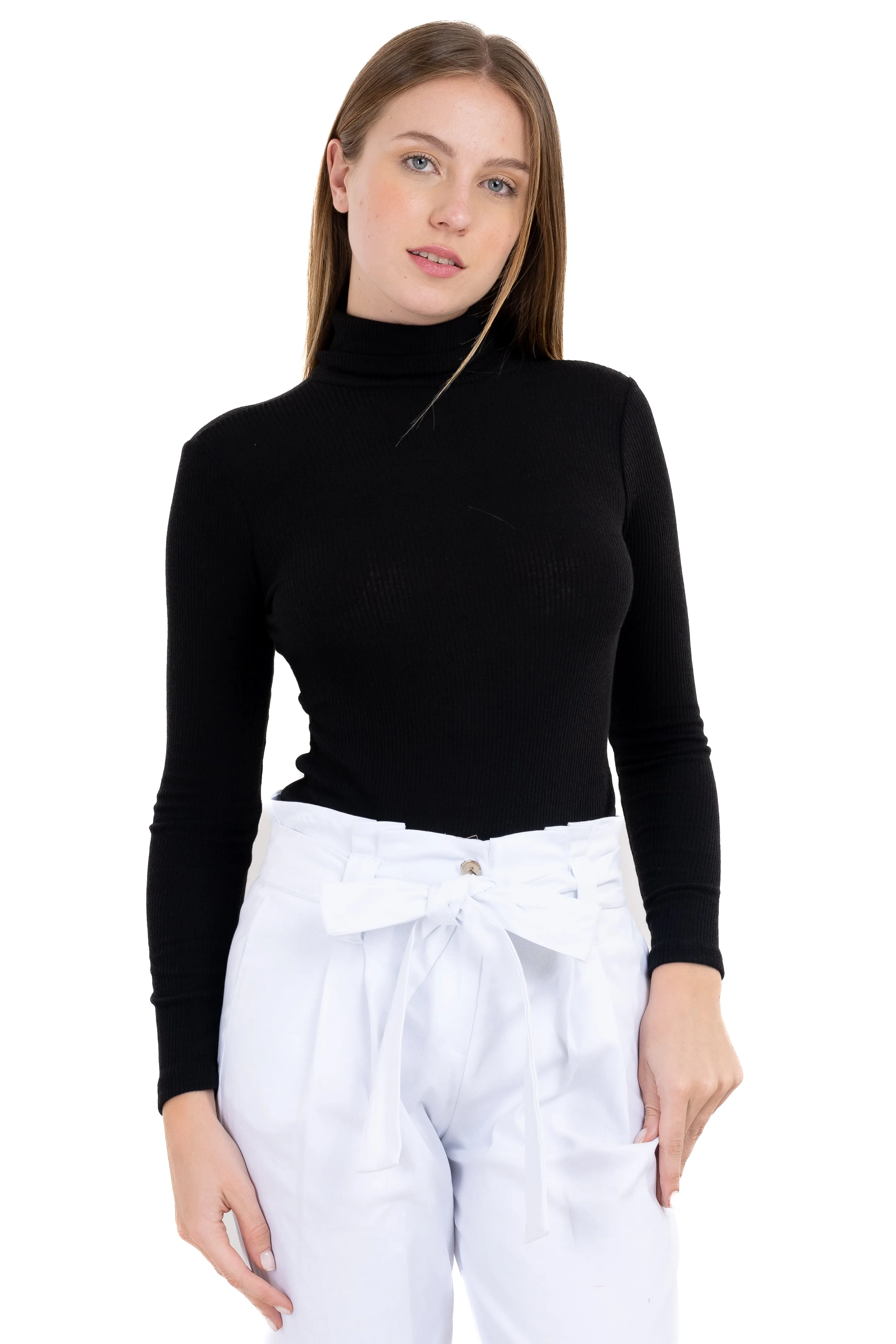 Bodysuit acanalado cuello alto sold by Shasa