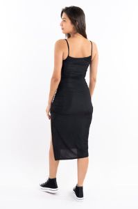 Vestido Midi Escote Drapeado sold by Shasa