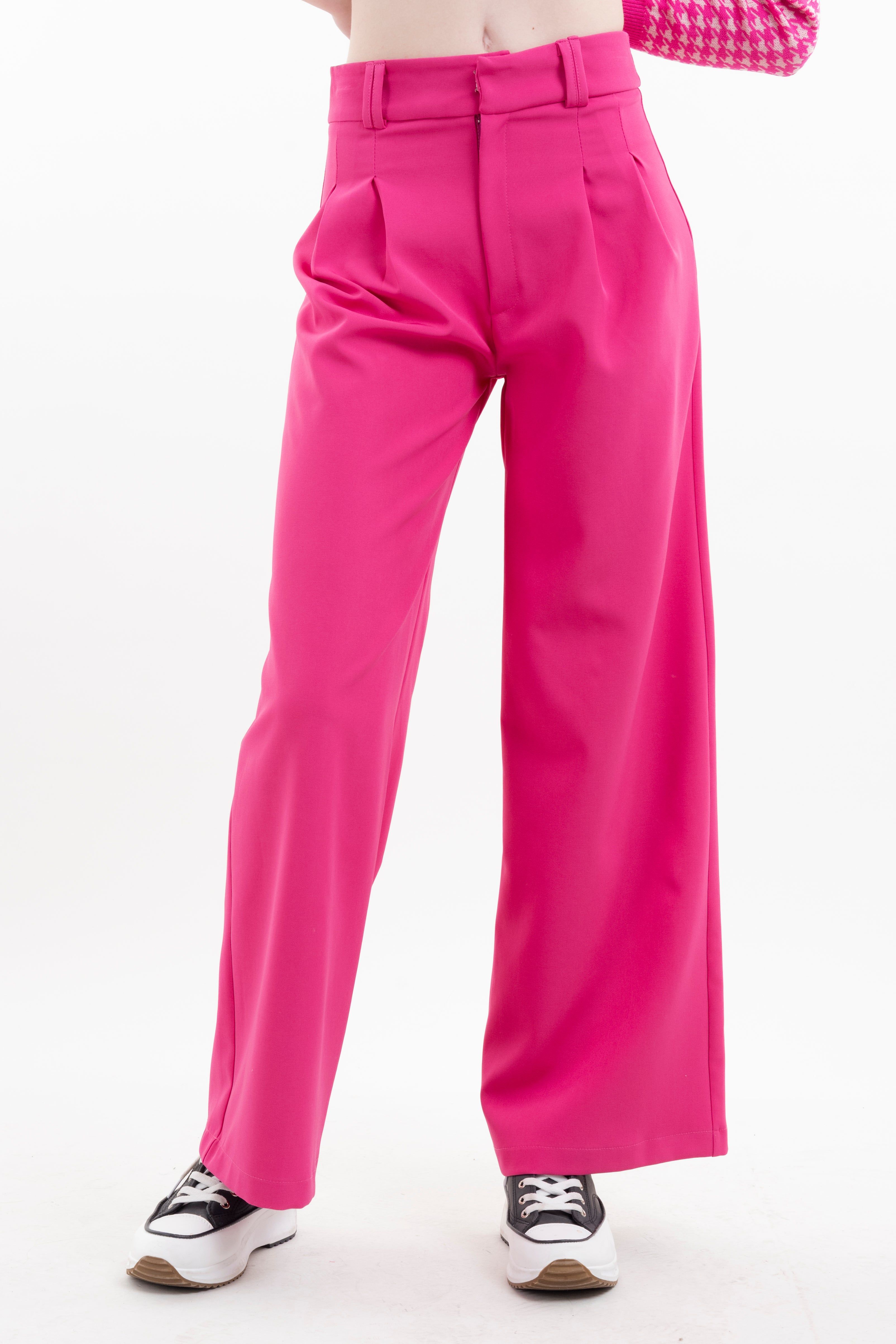 Pantalón wide leg pinza plisada sold by Shasa