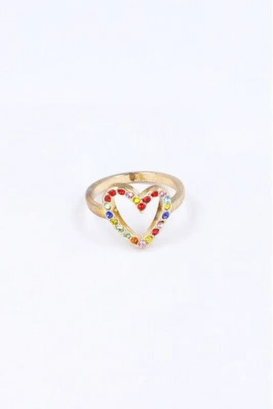 Anillo Corazon Silueta Brillos sold by Shasa