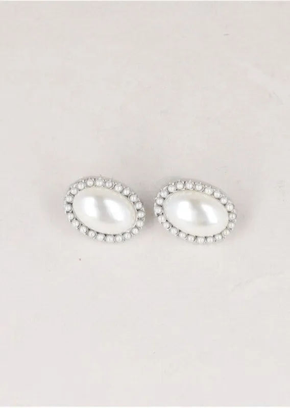 Aretes Ovalo Perla made by Shasa