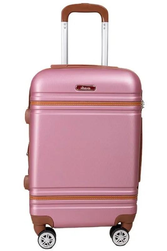 Maleta rígida tiras efecto piel made by Shasa