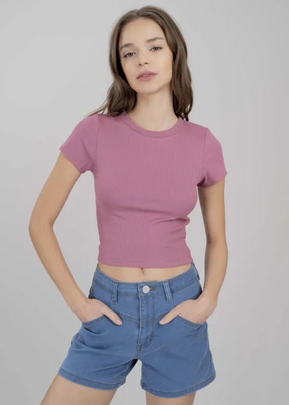 Top manga corta acanalado sold by Shasa