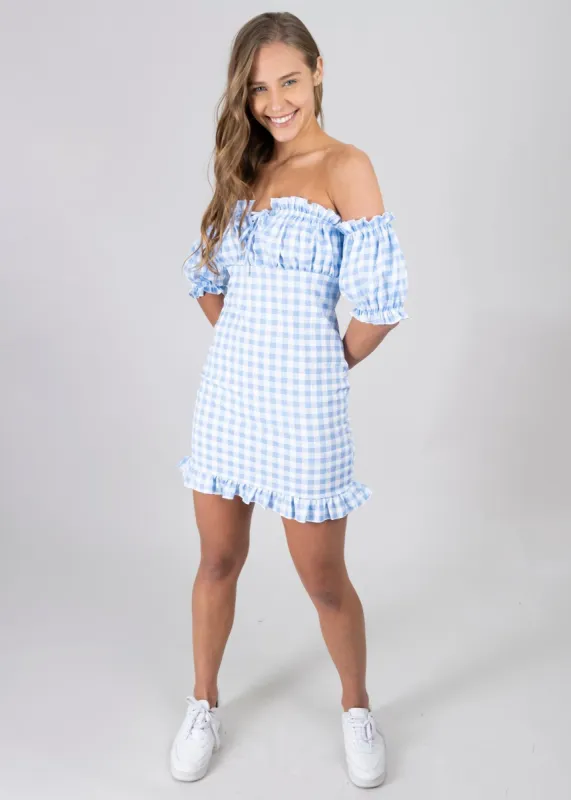 Vestido Entallado Cuadros sold by Shasa