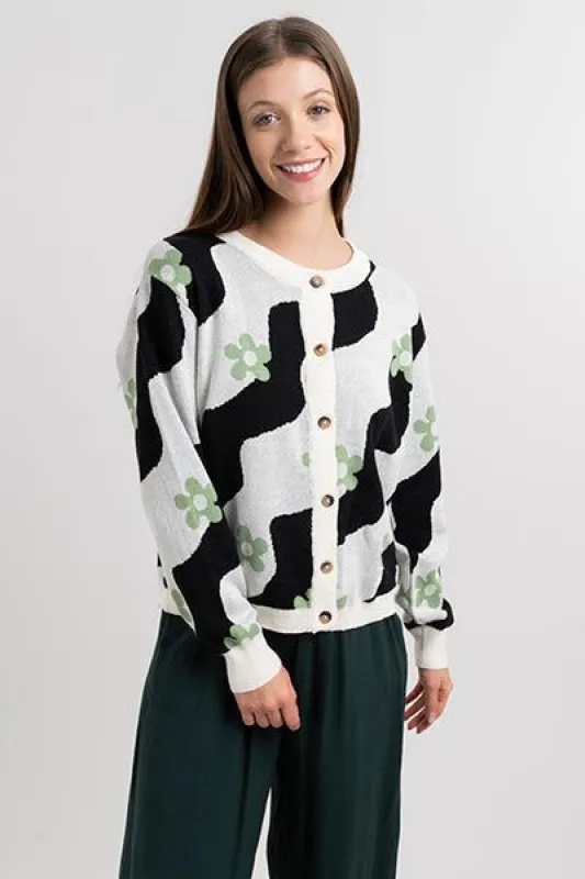 Suéter flores ondas sold by Shasa