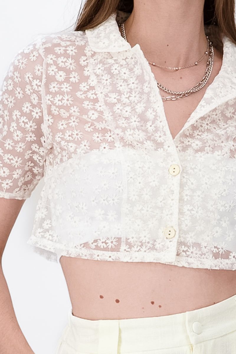 Camisa bordada manga corta sold by Shasa product image thumbnail 5