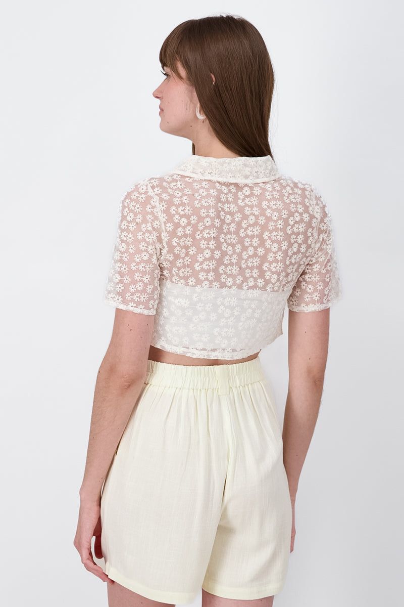 Camisa bordada manga corta sold by Shasa product image thumbnail 4