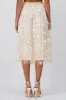 Falda midi mesh flores sold by Shasa