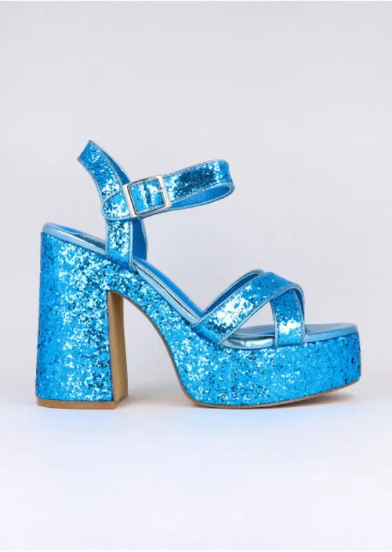 Tacón plataforma glitter sold by Shasa