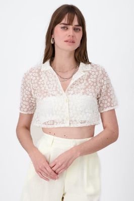 Camisa bordada manga corta sold by Shasa