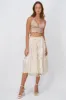 Falda midi mesh flores sold by Shasa
