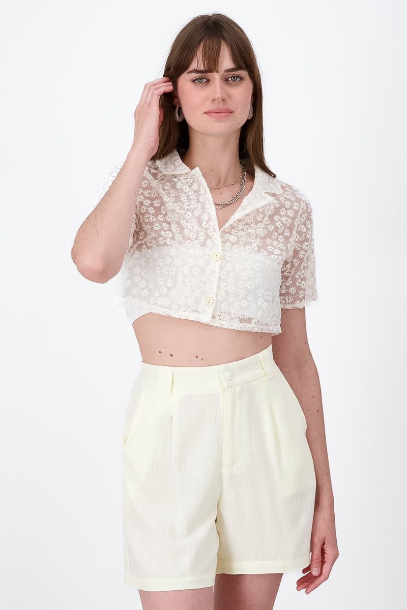 Camisa bordada manga corta sold by Shasa product image thumbnail 2