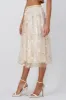 Falda midi mesh flores sold by Shasa