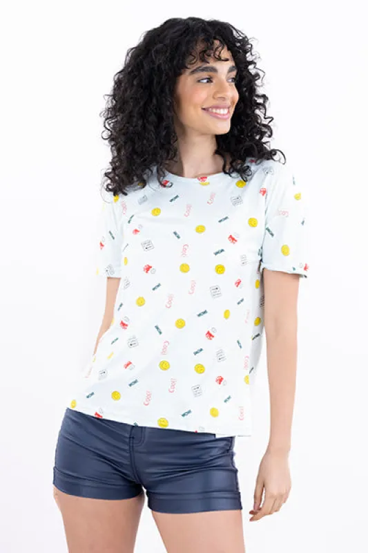 Playera estampada manga corta sold by Shasa