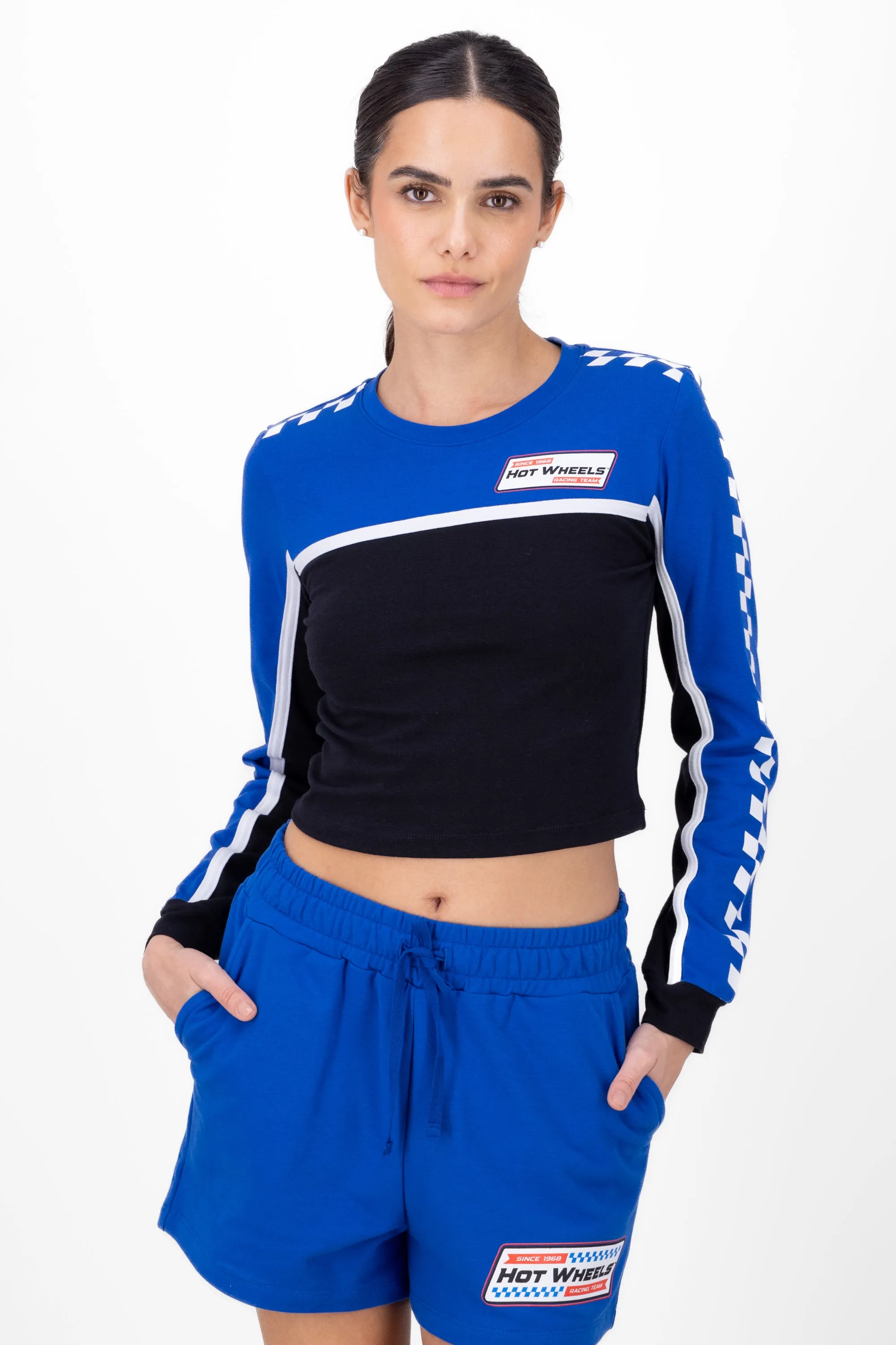 Crop manga larga contraste hotwheels sold by Shasa product image thumbnail 3