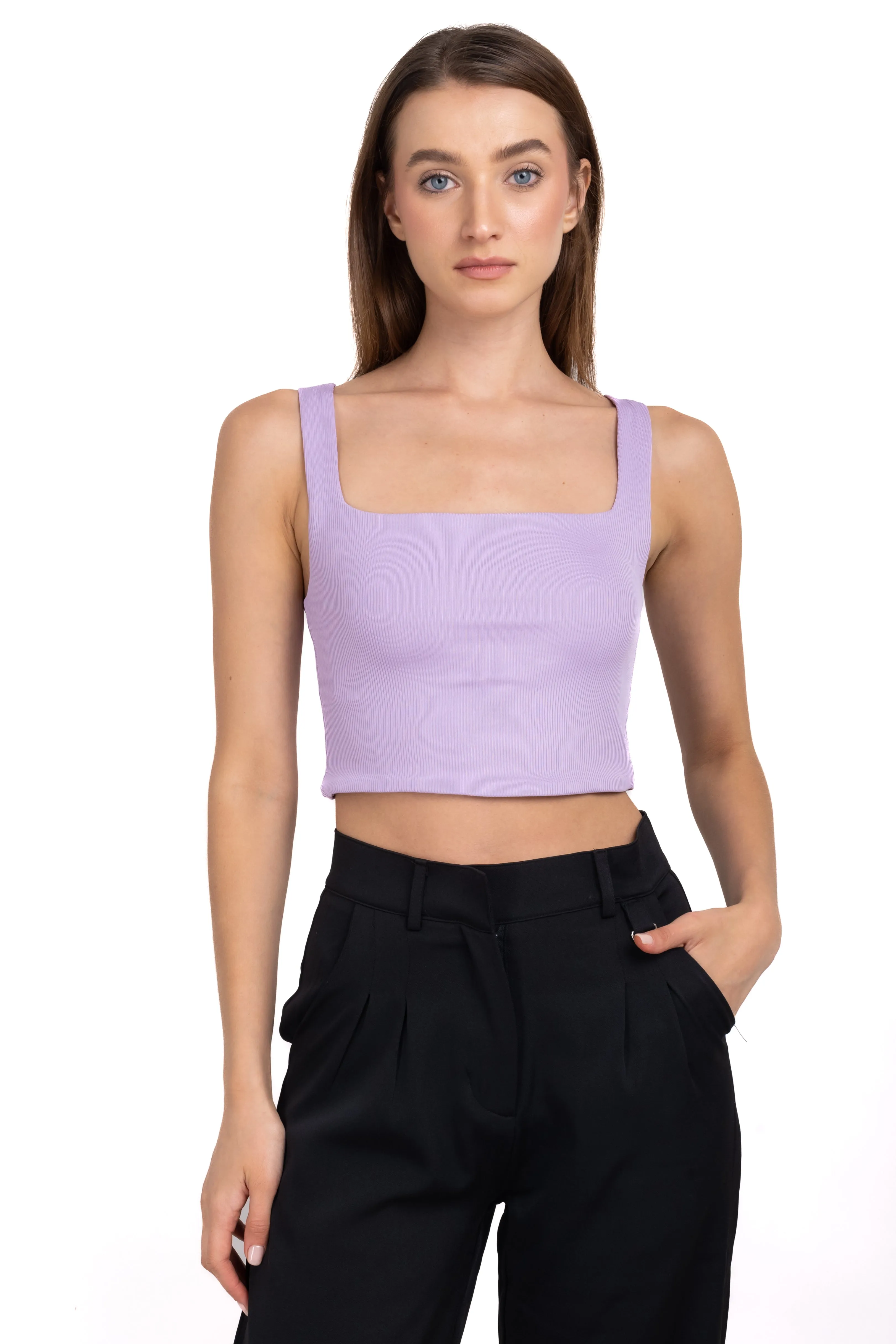 Top doble capa tirantes anchos sold by Shasa