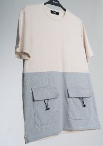Playera bicolor bolsas cargo sold by Shasa