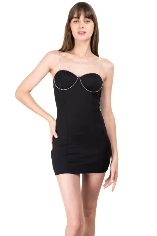 Vestido mini copas brillos sold by Shasa