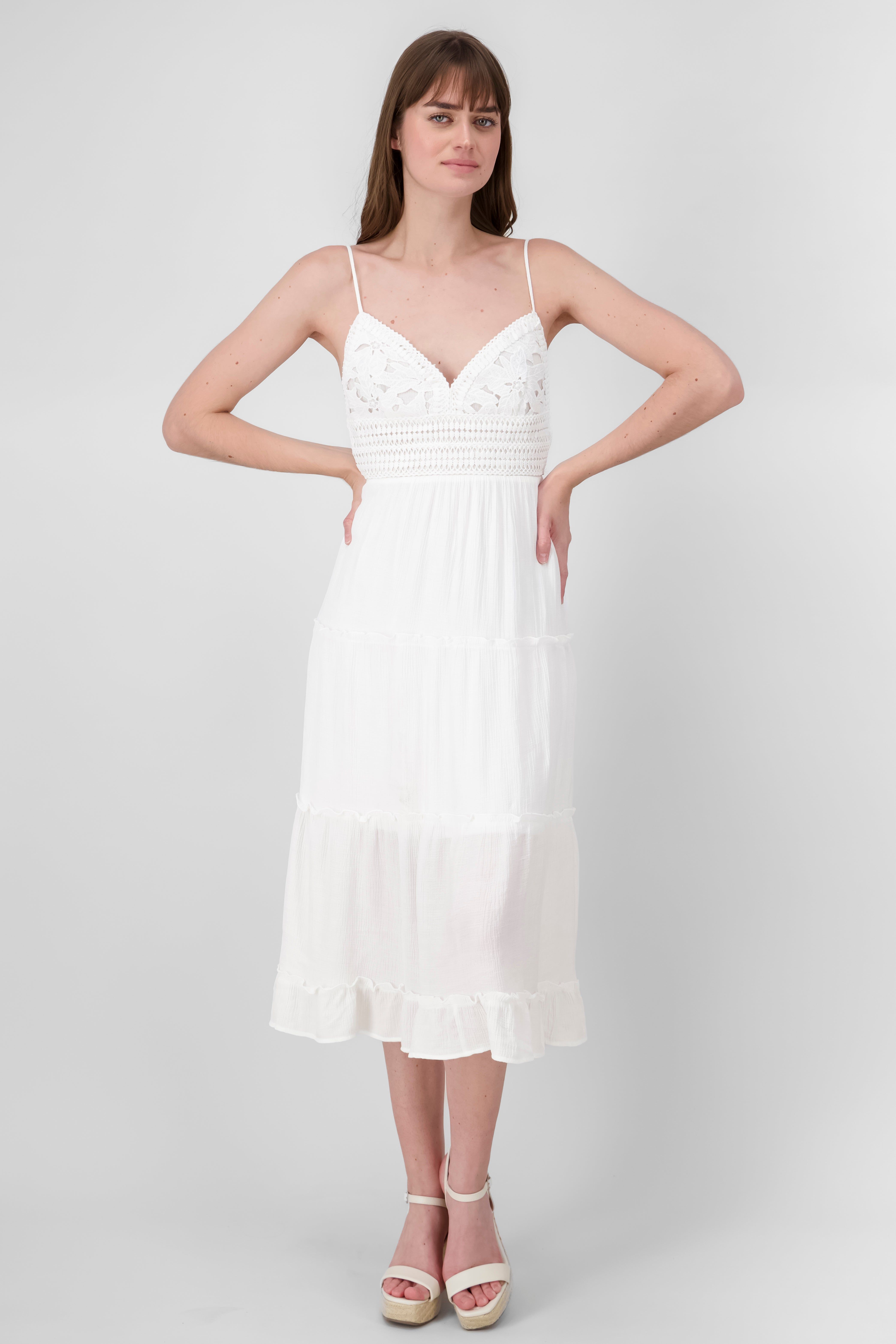 Vestido maxi detalle crochet sold by Shasa product image thumbnail 2