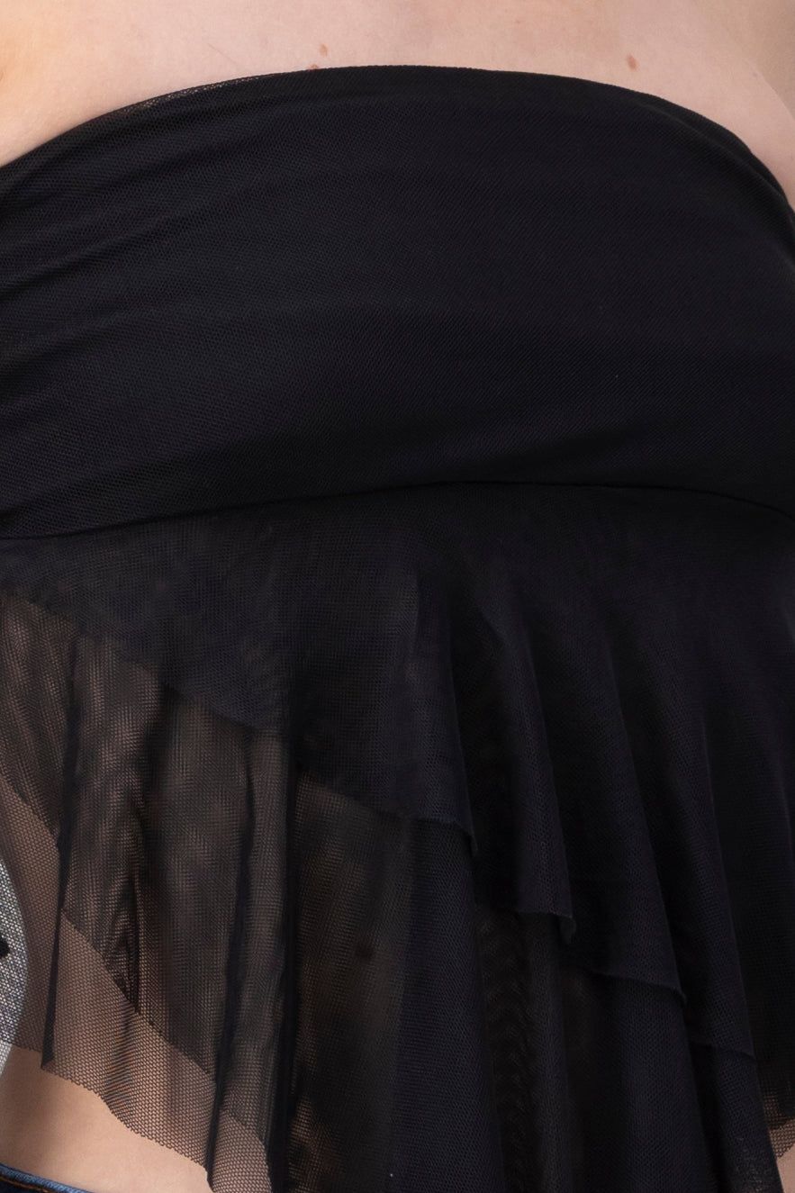 Top strapless mesh irregular sold by Shasa product image thumbnail 5