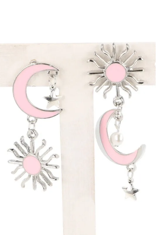 Aretes Colgante Sol Luna sold by Shasa