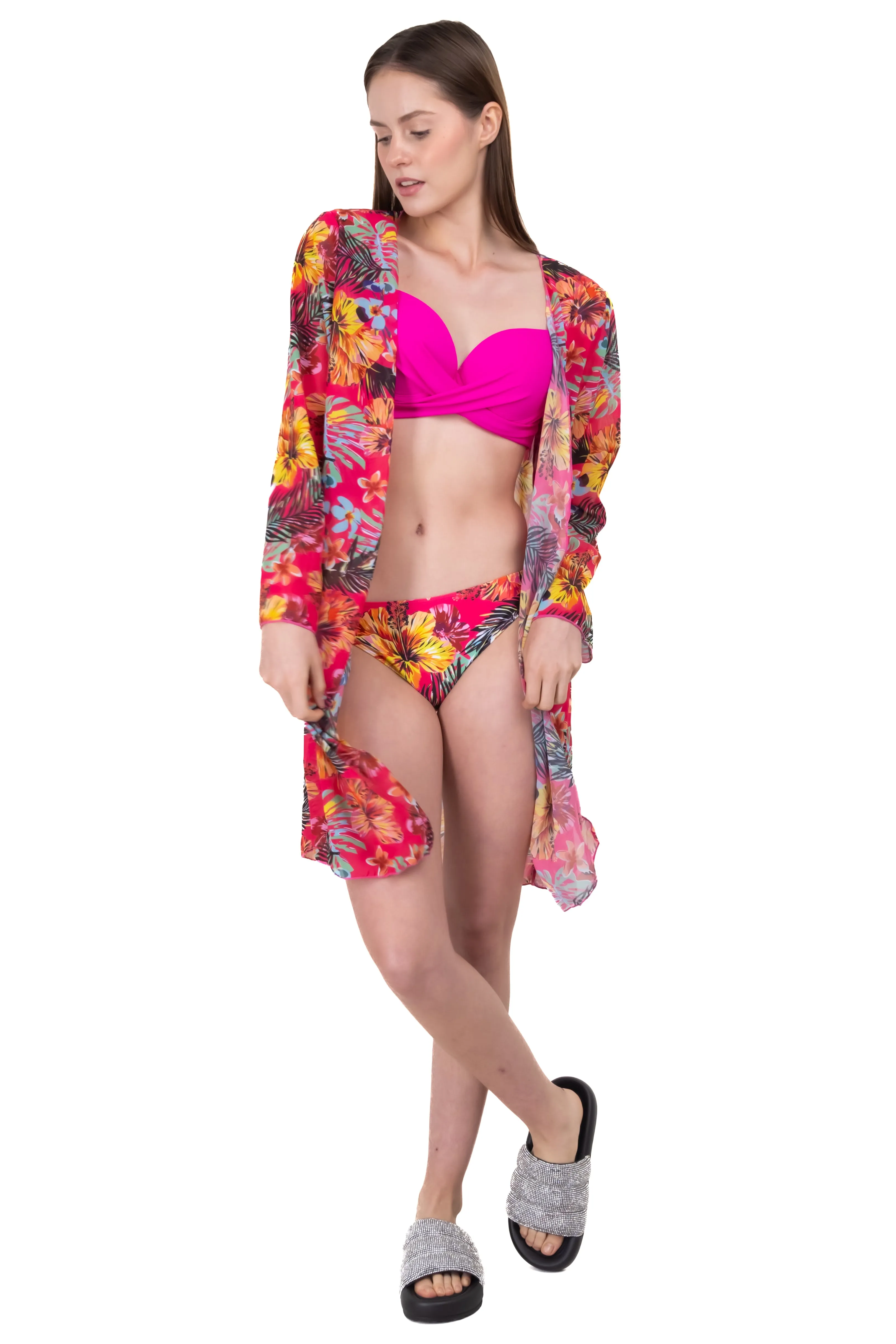 Kimono Manga Larga Estampado Tropical sold by Shasa product image thumbnail 2