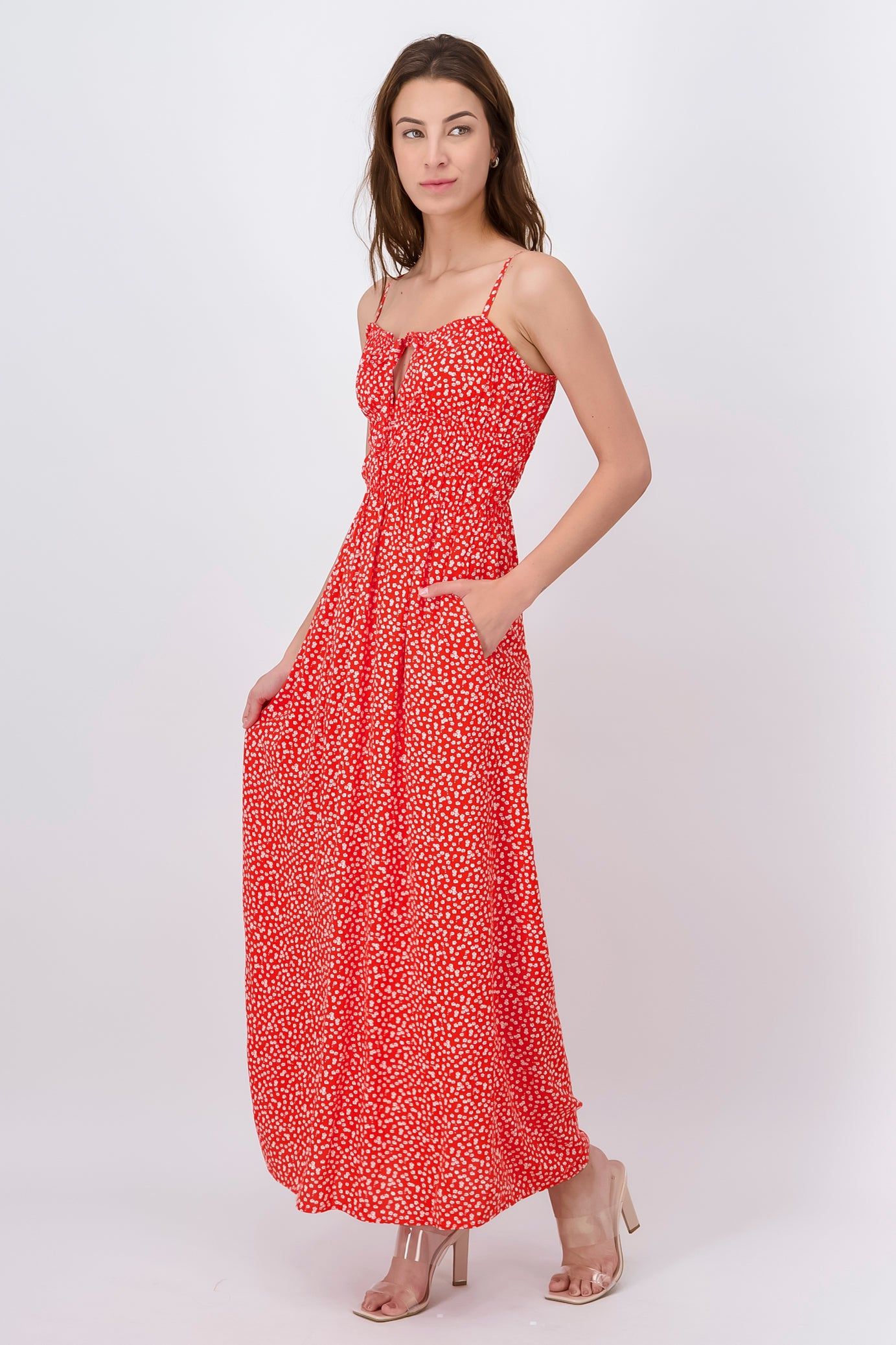 Vestido Maxi Estampado Floral Detalle Moño Hypster sold by Shasa