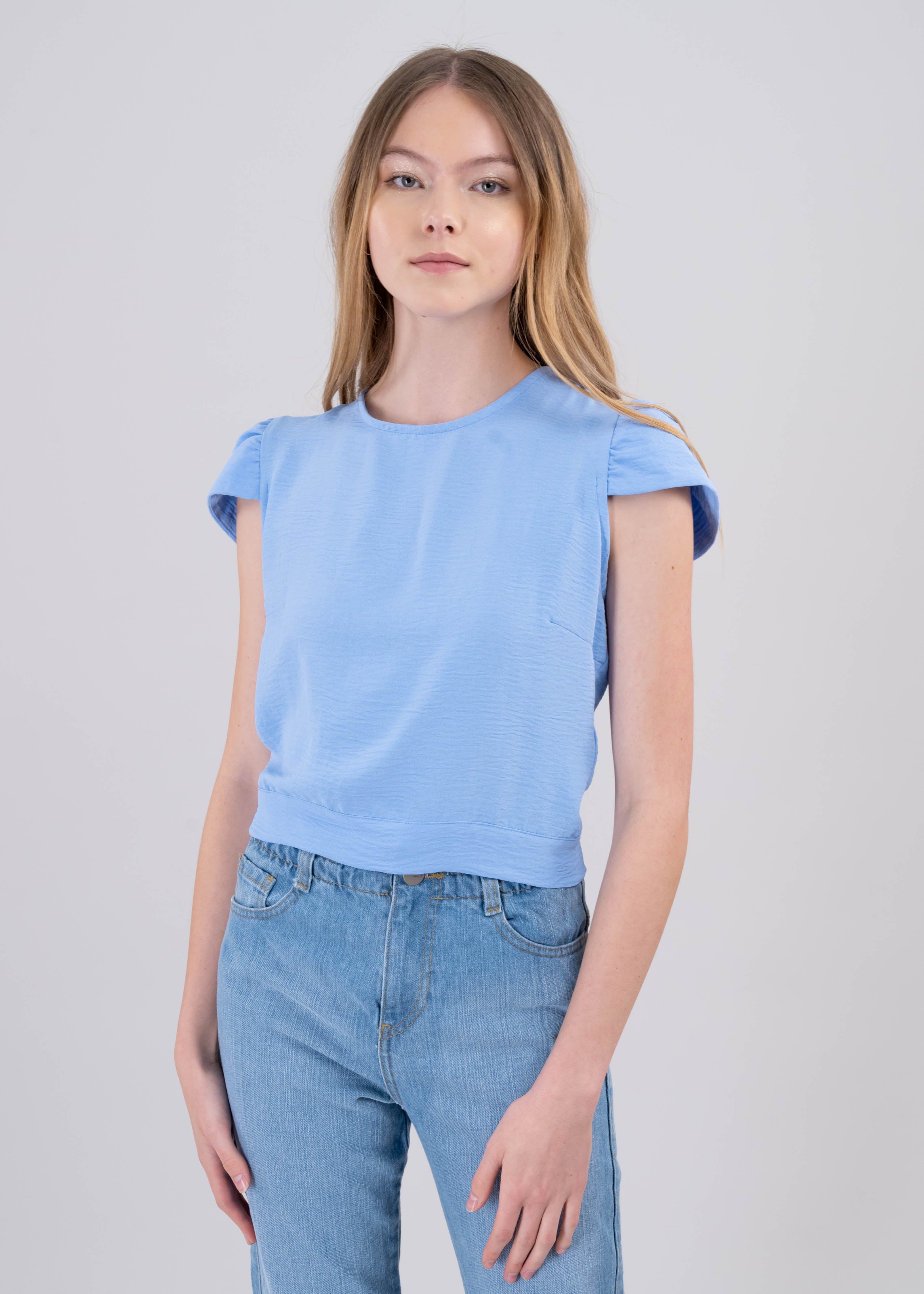 Blusa manga abullonada espalda abierta cinta sold by Shasa product image thumbnail 2