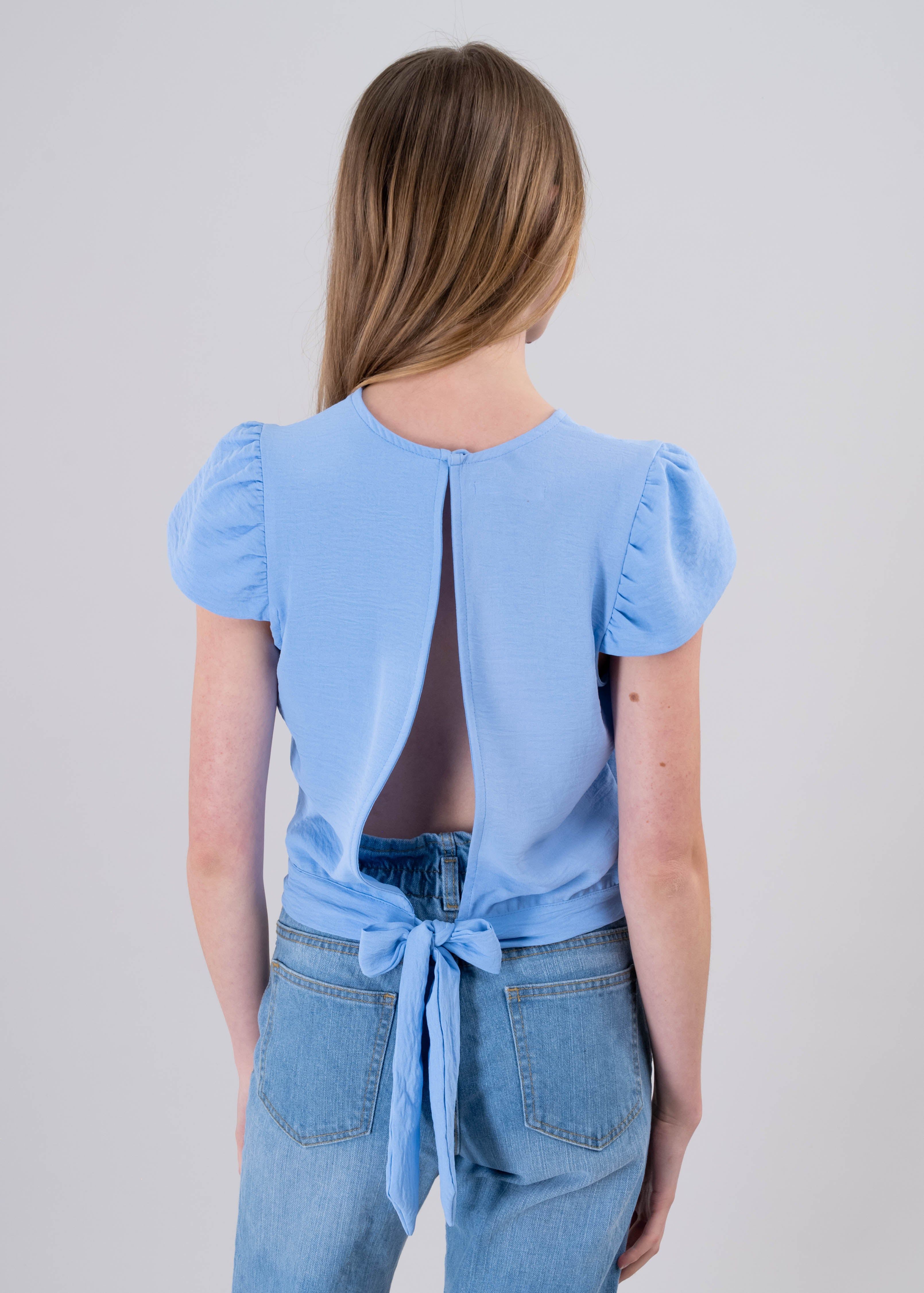 Blusa manga abullonada espalda abierta cinta sold by Shasa product image thumbnail 4